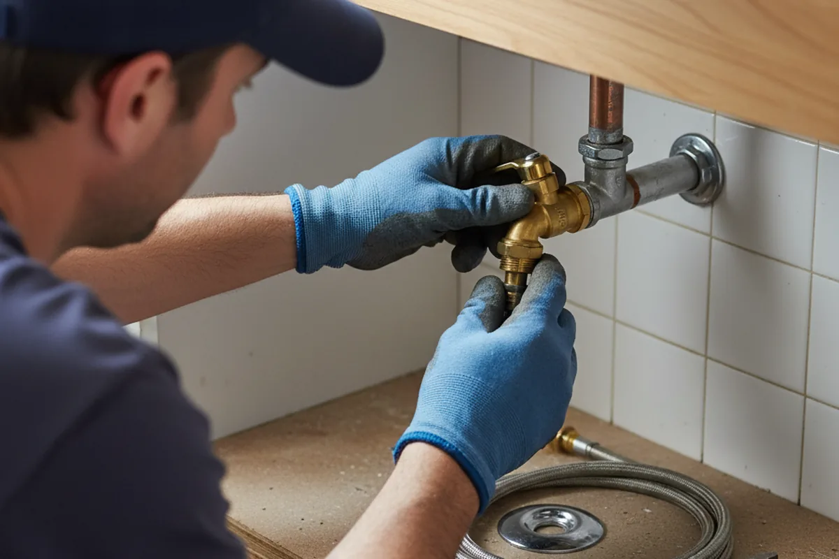 Shutoff valve and fitting work during Faucet and Fixture Repair in Gastonia